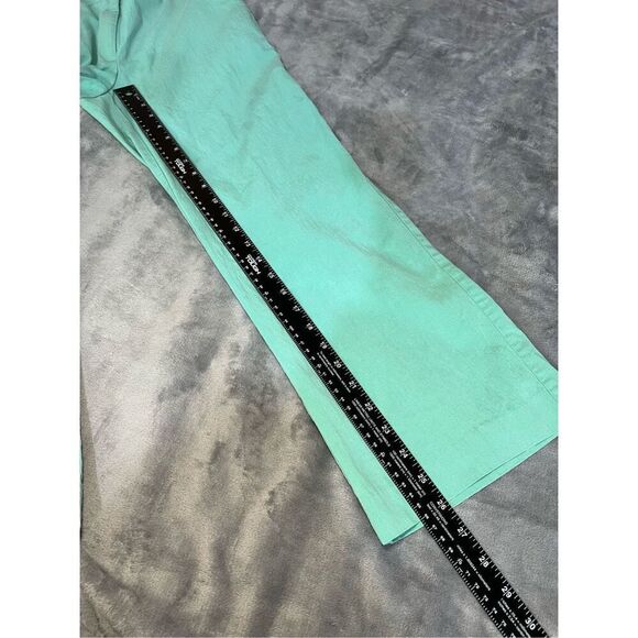 David Brooks Pants Womens Size 6 Green Dress Lyocell Straight Leg Flat Front - Picture 8 of 9